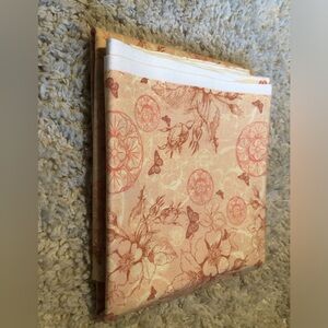 4251 Fabric One Yard Peach Wild Rose Chester Garden By Northcutt. 1 yard.